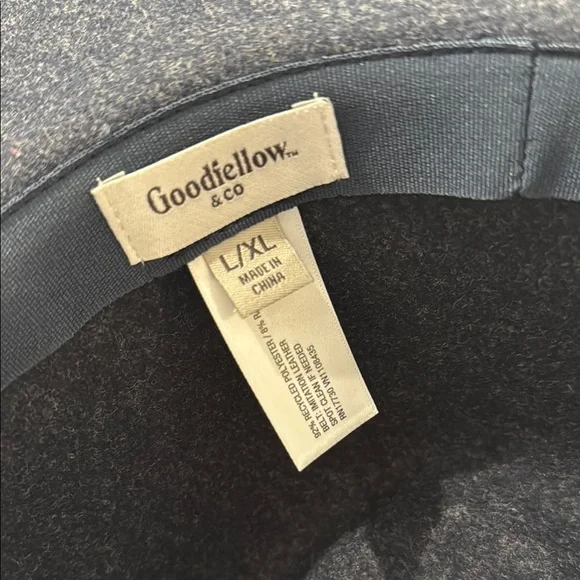 NWT Goodfellow & Co Navy Blue Fedora Hat Size L/ LX - Picture 6 of 7